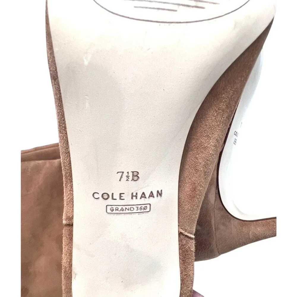 Cole Haan Vandam Over-the-Knee boots Color Golden Honey‎ Suede, Size 7.5
